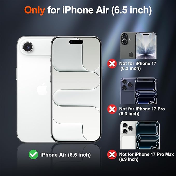 SUPFINE Magnetic for iPhone Air Case (Compatible with MagSafe)(Military Grade Drop Protection) Slim Translucent Matte Shockproof with Anti-Fingerprint Phone Cover for 17 Air,Blue Purple