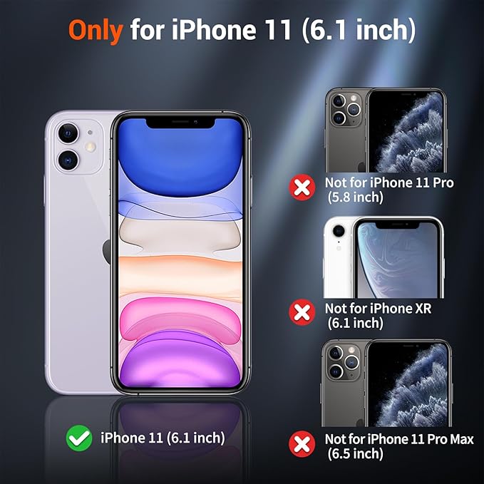 SUPFINE Magnetic for iPhone 11 Phone Case with Screen Protector (Compatible with MagSafe) (Military Grade Drop Protection) Translucent Matte Shockproof Phone Cover,Light Pink
