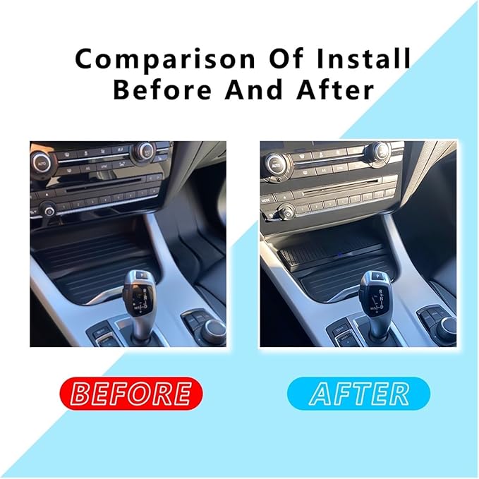 Phone Holder 15w Wireless Charging Pad Mat Fit for BMW X3 F25 X4 F26 2011 2017 Car Charger Holder Mobile Mount Charge Accessories Practical(Color:for X3 X4 2011-2013)