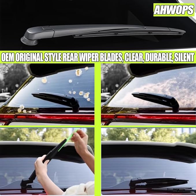 Front Wiper and Rear Wiper Blade Replacement for 2001-2007 Toyota Highlander OEM Wiper Blades, Genuine Replacement (22“/19”/12” 3-Pack)