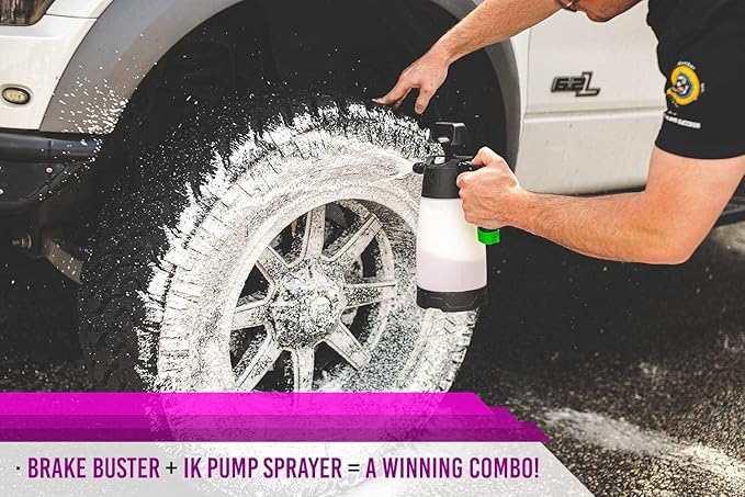 P & S PROFESSIONAL DETAIL PRODUCTS - Brake Buster Wheel and Tire Cleaner - Non-Acid Formula Safe For All Wheel Types, Removes Brake Dust, Oil, Dirt, Light Corrosion -1 Quart
