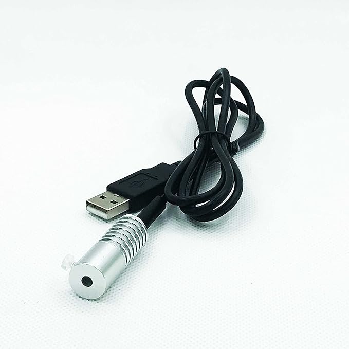 Side Glow Fiber Optic USB Light Source Illuminator Fiber lamp Light Source Guide Fiber LED Light Source 5V Fiber Small Light Source(automatic color change, 5mm)