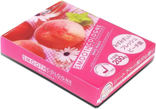 Auto Dynasty Smooth Cologne Gel Based White Peach Scent Japanese Under-The-Car Air Refresher/Odor Eliminator Brick (Pink)