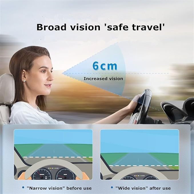 Memory Foam Car Seat Cushion for Driving, Driver Seat Cushion for Tailbone Pain Relief, Car Lumbar Support Booster Seat for Short Drivers, Car Seat Pad(Pink)