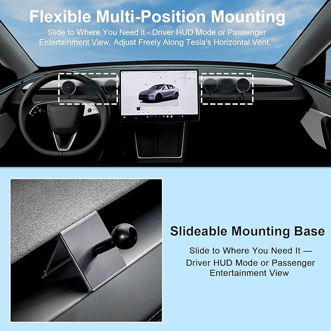 Wireless Car Mount Charger Fast Charging for Tesla Model 3/Y/3 Highland/Y Juniper (Model 3 Highland 2024+, Without OBD Charger)