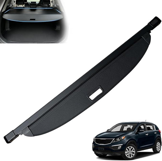 MIALUTY® Cargo Cover for 2010-2016 Kia Sportage Retractable Trunk Cover Sportage Accessories Anti-Peeping Anti-Theft Privacy Screen,Trunk Luggage Shield Shade Carbon Fiber Texture