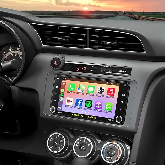 Android 13 Car Radio for Scion FR-S 2013-2016,tC 2005-2016, xB 2004-2015, xD 2008-2014,Support Carplay& Android Auto, Bluetooth&Voice Control, 4GB+64GB 7 Inch IPS Touch Screen