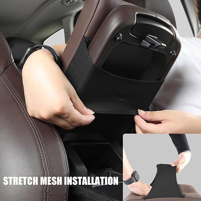Car Armrest Covers for Mercedes Benz SLK 200 200K 250 280 350 Premium Leather Center Console Armrest Cushion Pad Anti-Scratch Soft Support for Elbow Auto Interior Accessories, Wine red