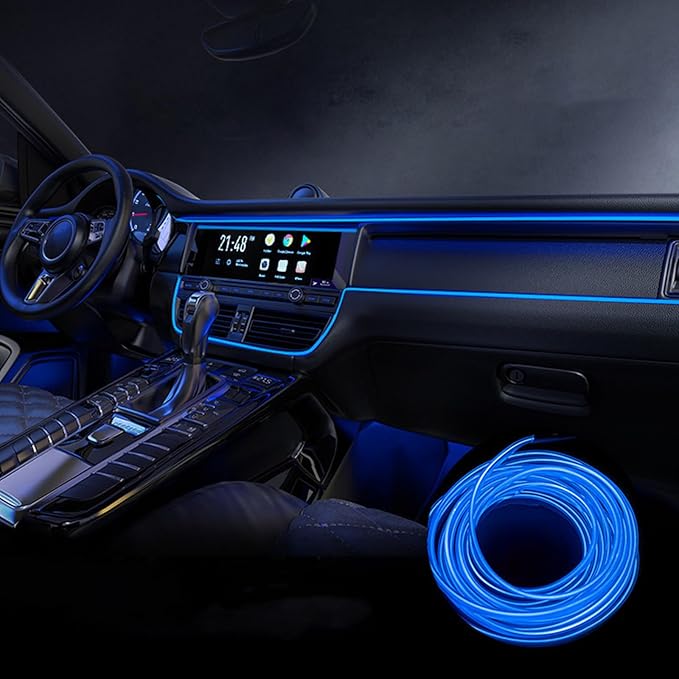 Car Interior Lights for Skoda Octavia Kamiq Karoq Kodiaq Superb Yeti Scout LED Car Interior Atmosphere Lamp Car Ambient Lighting Kits,Blue