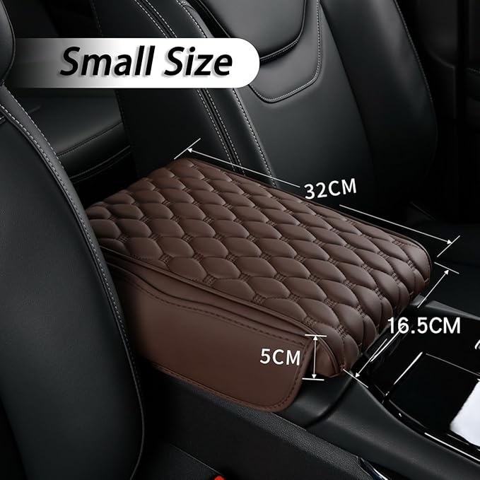 Car Center Console Cover for Volvo S40/S60/S70/S80/S90 234 964 P24 Y20 R TS AS Sedan, Thick Armrest Cushion Pad with Side Storage Pockets, Center Console Protector, Arm Rest Cover