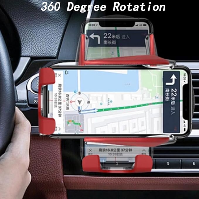 Smart Car Wireless Charger Phone Holder, Fashion Car Charger, Smart Sensor Car Wireless Charger, Automatic PhoneHolder forCar, for All Phone (Yellow)