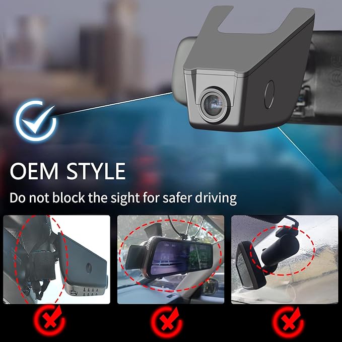 Mangoal 4K Dash Cam Custom fit for Subaru Crosstrek 2018 2019 2020 2021 2022 2023 (Model A),Base Limited Premium Sport etc, Integrated OEM Look, UHD 2160P Video, App & WiFi, 64GB Card