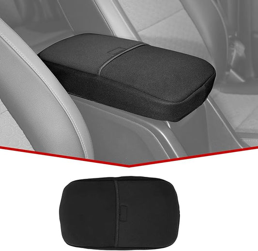 JeCar Armrest Pad Cover Neoprene Center Console Cushion Interior Accessories Compatible with Chevy Colorado & GMC Canyon 2014-2022, Black