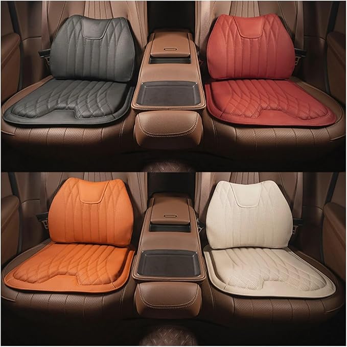 F Car Seat Cushion for BMW All Model I3 I4 I8 X1 X2 X3 X4 X5 X5M X6 X7 Z4 Car Lumbar Support Pillow Auto Seat Waist Back Cushion Y (Color : Beige A)