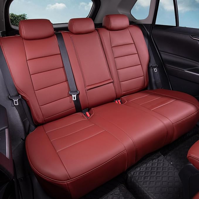 coverdream 2026 Rav4 Seat Covers Custom Fit for 2026 Toyota Rav4 Hybrid (LE,XLE Premium) SUV,Full Set Luxury Waterproof Leather Car Seat Protector