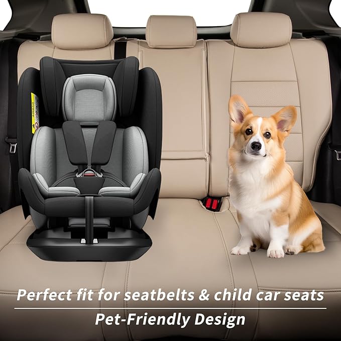 coverdream 2026 Rav4 Seat Covers Custom Fit for 2026 Toyota Rav4 Hybrid (Woodland/Limited) SUV,Full Set Luxury Waterproof Leather Car Seat Protector