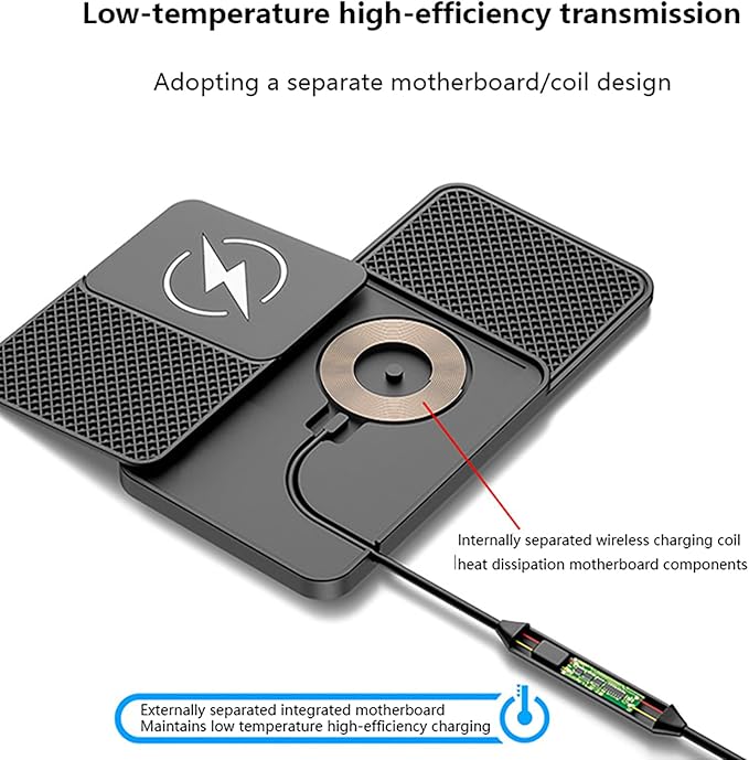 Wireless Car Charger Pad for Lexus RX AL30 RX 350 RX 350h RX 450h+ 2022 2023 2024,20W Fast Wireless Phone Charger Cell Phone Cordless Charging mat,Non-Slip Phone Charging,30cm Cable USB