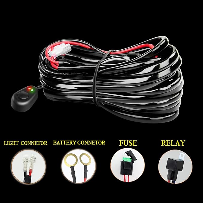 AUXTINGS 34 inch 468W LED Light Bar Triple Row Spot Flood Combo Beam Off Road Lights Waterproof Work Light with Wiring Harness for Jeep Trucks SUV ATV UTV Boat Lights, 12V 24V