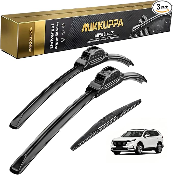 MIKKUPPA 26"+22"+16" Windshield Wiper Blades Replacement for 2005-2022 Honda Odyssey, Front & Rear Wiper Blades Set, Durable Stable Quiet All Season (Pack of 3)