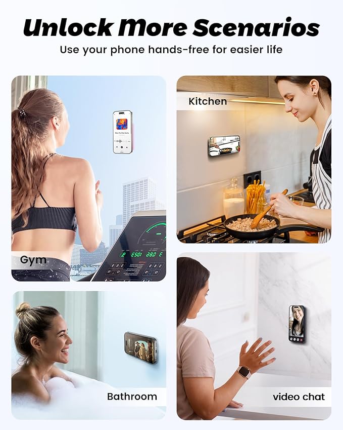 amBand Magnetic Suction Phone Mount Trendy Stocking Stuffers for Men Women Dad Mom Adults, Removable Brown Octo Cup Buddy Sticky Holder for Hands-Free Selfie/Video, Milk Tea