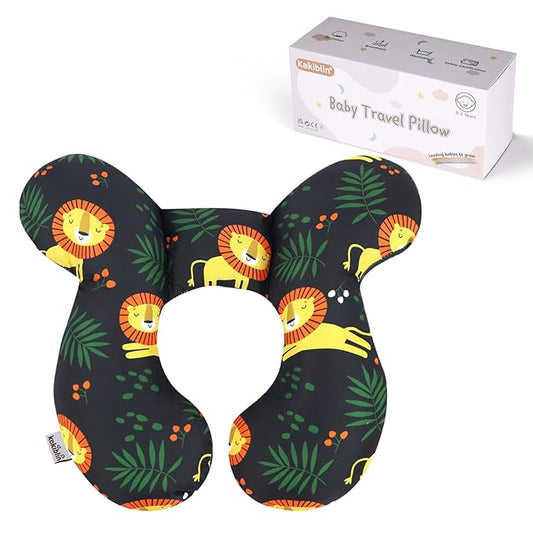 KAKIBLIN Baby Neck Pillow, Upgraded Baby Support Pillow,Neck Support Pillow for Carseat, Newborn Neck Support for Car Seat, Stroller, Pushchair,Travel
