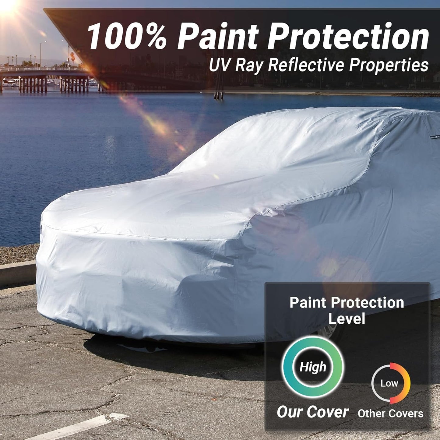 iCarCover Premium Car Cover for 1955-1959 Porsche 356A Heavy Duty Waterproof All Weather Automobiles Custom Fit Indoor Outdoor UV Snow Protection Covers with Straps and Bag