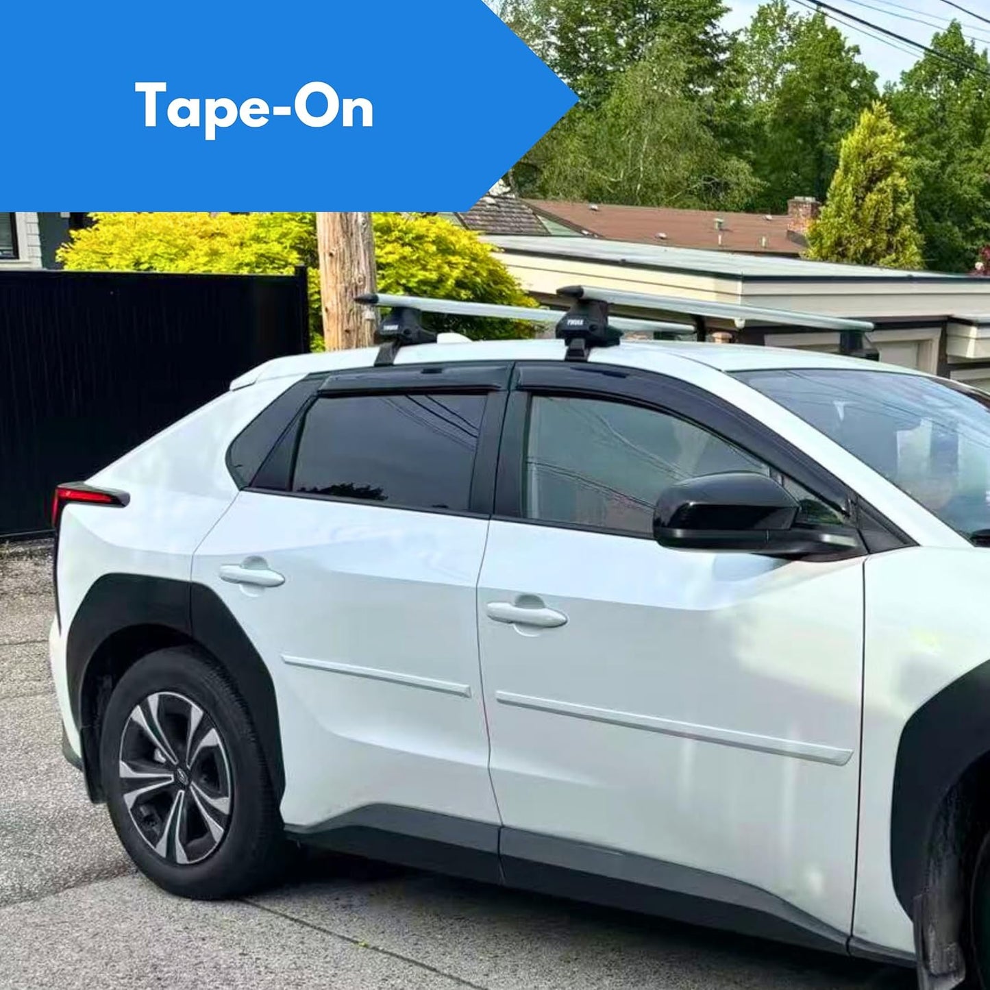 KPY Window Visor Compatible with Chevrolet Chevy Blazer 2019-2025, 4PC Rain Guard Side Window Vent Deflectors Tape-On Style, 2019 2020 2021 2022 2023 2024 2025