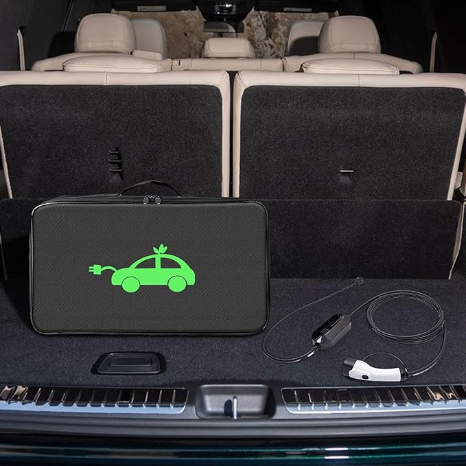Waterproof EV Storage Bag, Cable Cover, Wear-resistant, Lightweight, EV Organizer for Electric Vehicle, Rectangle Shape