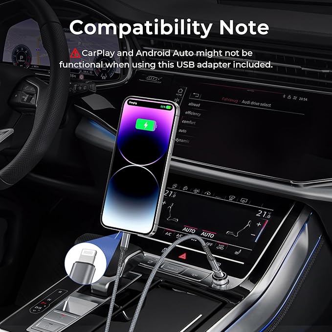 Basesailor USB C to Lightning Charger Cable 6.6ft with USB A Adapter,Power Delivery PD Fast Charging Cord for iPhone 11 12 13 14 10 Mini Pro Max,SE,i11,i12,i13 Phone,Airpods