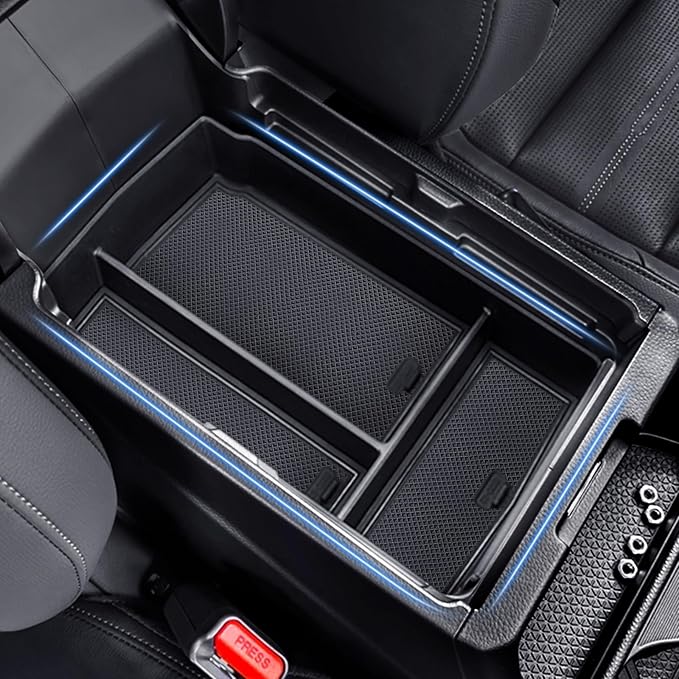 Center Console Organizer Armrest Tray Insert Storage Box for Honda CRV 2023-2026, Accessories for 2023+ CR-V Hybrid, ABS Plastic, Black