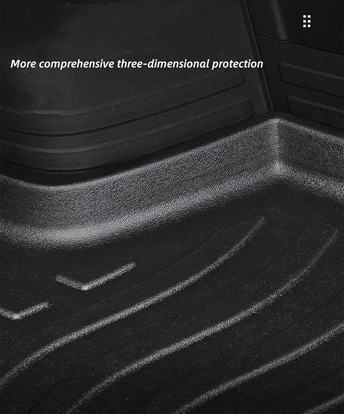 Cargo Liners Fits Toyota Camry 2007-2011 Rear Trunk Floor Mats 3D Boot Tray All-Weather TPE Black