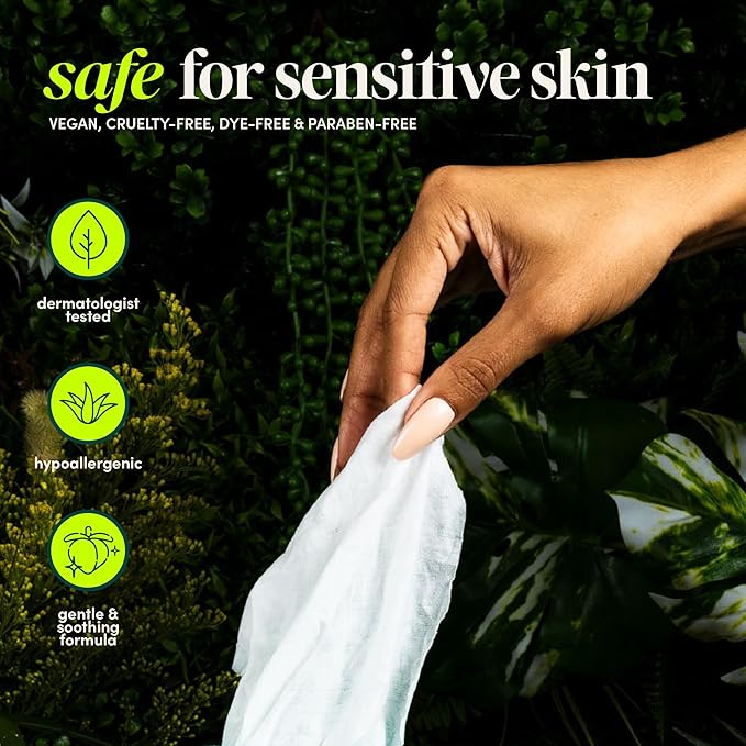 goodwipes Flushable Wipes - Individually Wrapped Butt Wipe for On-the-Go Adults - Portable Mini Wipes - Travel Essentials - Sewer & Septic Safe - Lavender, 32 Count (1 Pack)