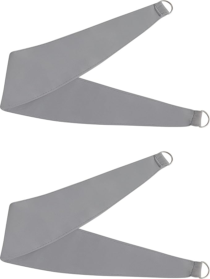 Bujasso Grey 90% Blackout Curtains with Sheer Overlay Mix and Match Double Layer Window Curtains Thermal Insulated 102 inch for Living Room Bedroom Gray Drapes with Tiebacks Grommet Top 54" Wx102 Lx2