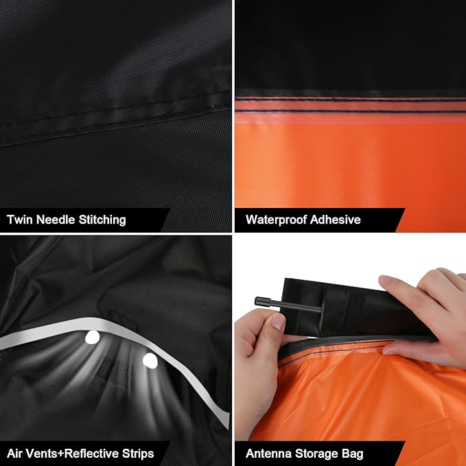 Waterproof Motorcycle Cover Replace for Indian Roadmaster and Pursuit, 420D Oxford Cloth Customized Motorcycle Cover for Snow Rain Dust Protection