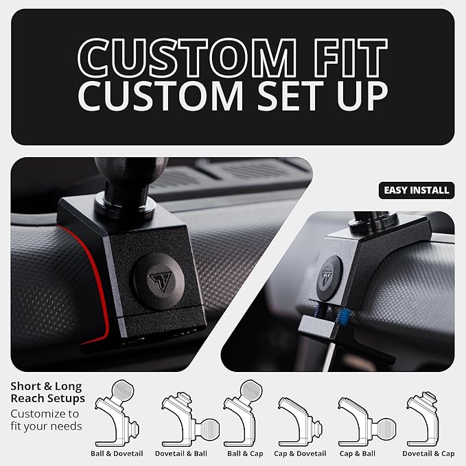 Tackform LINK Phone Mount with Top Dash Clip - Compatible with 2021-2025 Ford Bronco | Aluminum | Zero Slip, Anti-Scratch | Universal Magnetic Phone Holder | 2" Arm | Purple | (NOT MAGSAFE Compatible)