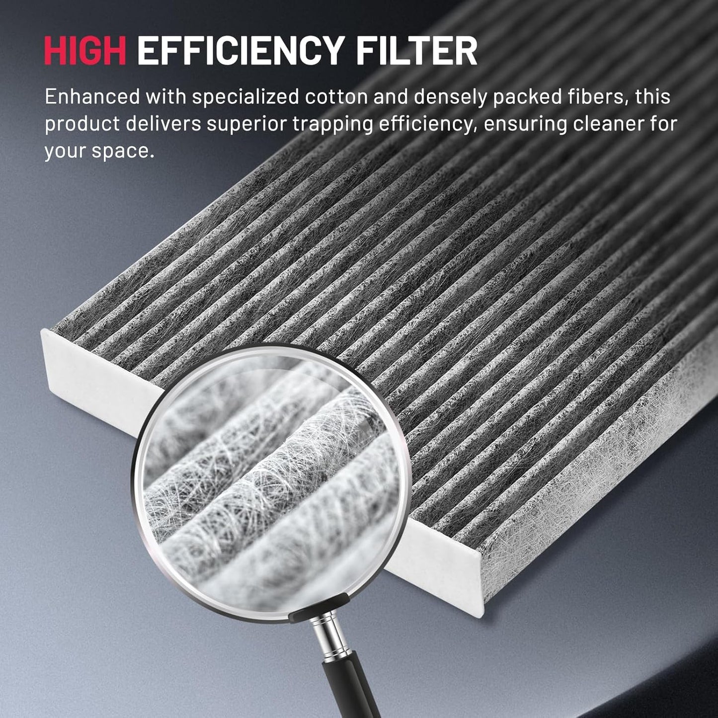 BDFHYK Cabin Air Filter with Activated Carbon Compatible with Freightliner Sprinter 2500/3500 2007-2018, Compatible with Mercedes-Benz Sprinter 2500/3500 2010-2018, Replace# CF10436