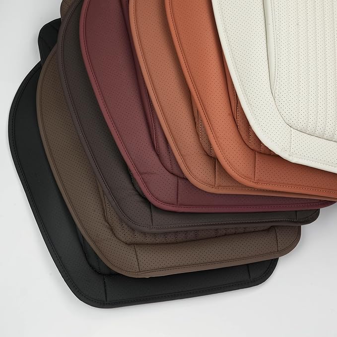 Car Seat Cushion Fit for BMW Accessories Front and Rear Seat Pad for Car Driver Seat Office Chair Chestnut Brown(1PC)