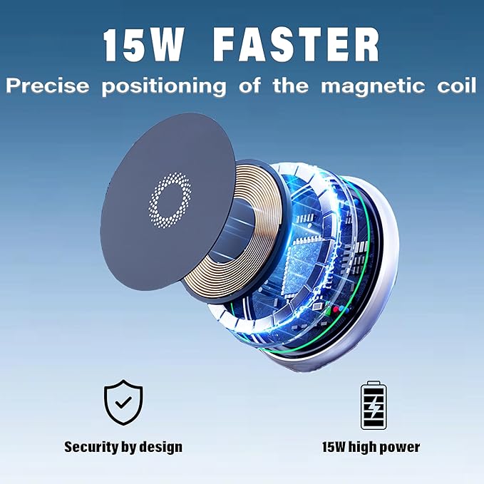 Wireless Charger Car Phone Holder for 2023 2024 2025 Land Rover Range Rover/Sport Accessories Apply to 13.1 Inch Screen Fixed Clip, 360° Rotation Cell Phone Mount with Magsafe