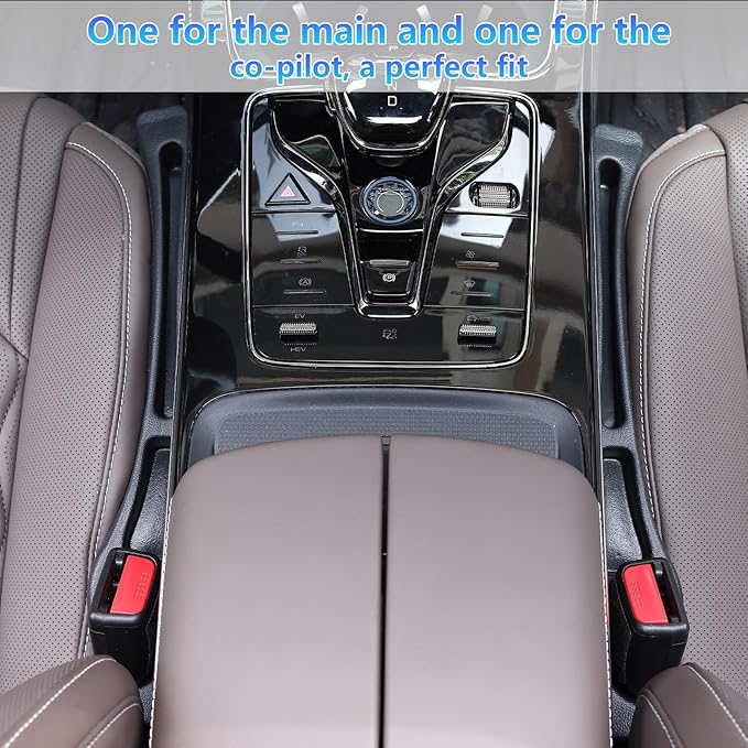 【Compatible with Nissan Sentra】 Seat Gap Filler,No Drop Seat Guard Compatible with Nissan Sentra,Drop Seat Guards for Cars(2Pcs),Emergency Keychain Car Escape Tool(2Pcs)