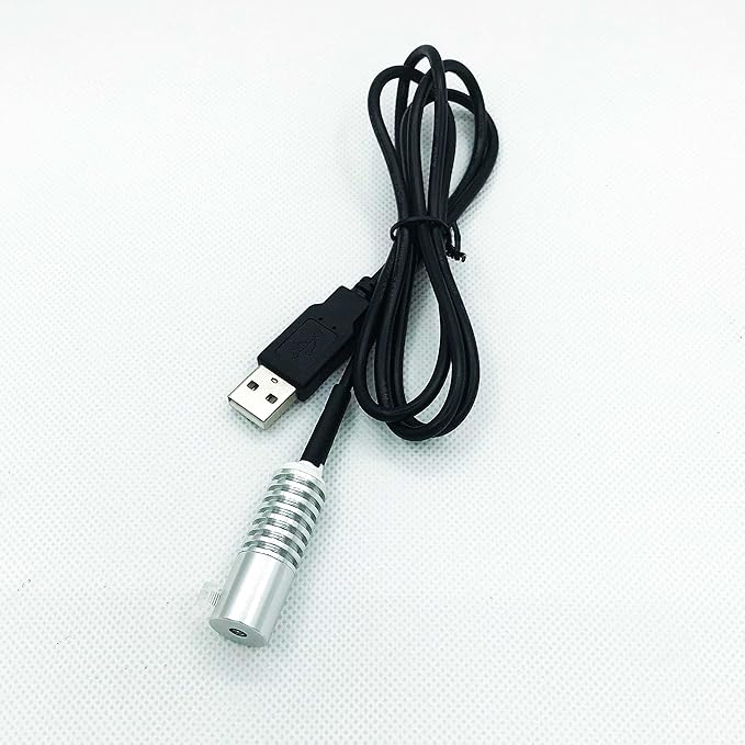 Side Glow Fiber Optic USB Light Source Illuminator Fiber lamp Light Source Guide Fiber LED Light Source 5V Fiber Small Light Source(automatic color change, 4mm)