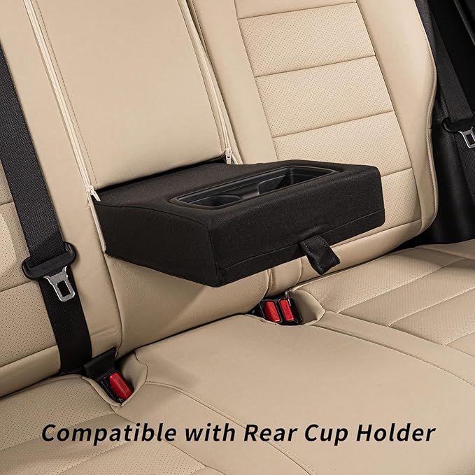 coverdream Rav4 Seat Covers Custom Fit for Toyota Rav4 2013-2018 LE SUV Seat Cushion,Fully Covered,Waterproof Leather Car Seat Protector(Full Set,Beige)