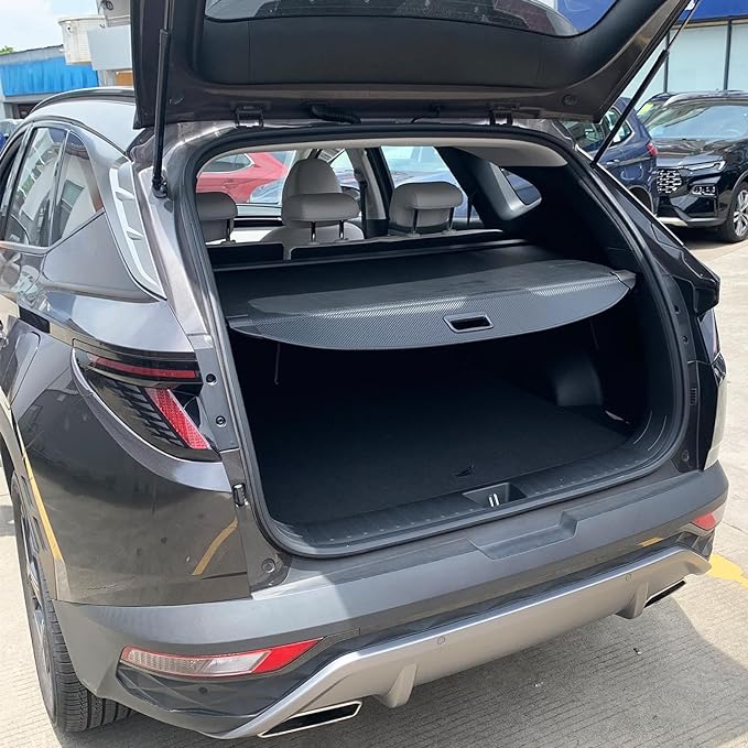 Cargo Cover for Hyundai Tucson 2026 2025 Accessories 2024-2022(Nonwoven),Retractable Trunk Cover Organizer Security Shielding Shade Tonneau Cover for Hyundai Tucson Accessories
