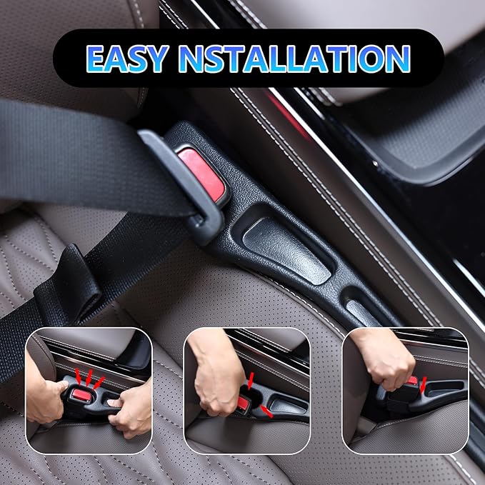 【Compatible with Nissan Sentra】 Seat Gap Filler,No Drop Seat Guard Compatible with Nissan Sentra,Drop Seat Guards for Cars(2Pcs),Emergency Keychain Car Escape Tool(2Pcs)
