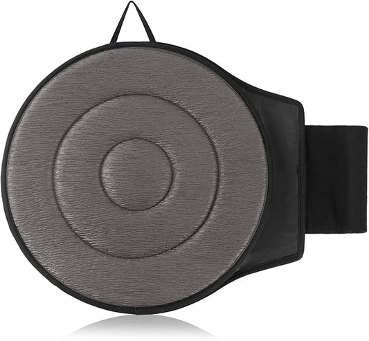 FACULX Rotating Seat for Car 360° Swivel Seat for Car for Elderly Non-Slip Portable Rotating Car Seat Pad for Driving, Chairs, Stool Chair, Ergonomic Design (Gray)