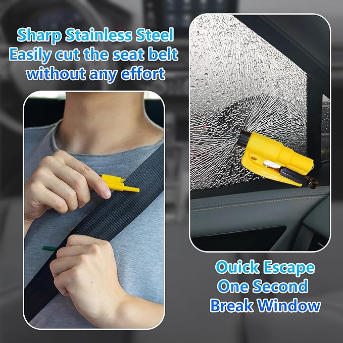 【Compatible with Toyota Highlander】 Seat Gap Filler,No Drop Seat Guard Compatible with Toyota Highlander.Drop Seat Guards for Cars(2Pcs),Emergency Keychain Car Escape Tool(2Pcs)