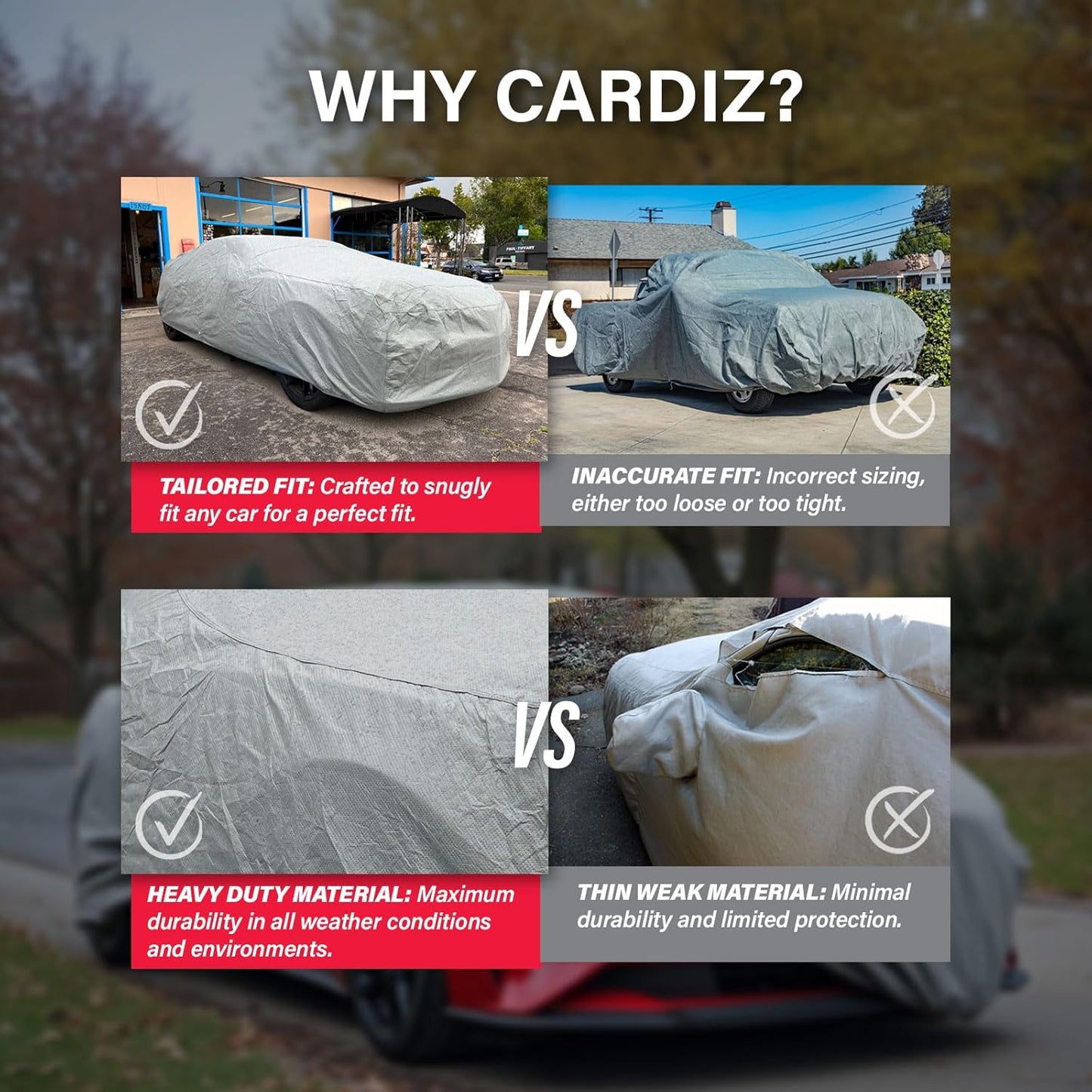 Supreme Full Car Cover – Semi Custom Fit for Full-Size Cars | Dustproof, Windproof, UV Protection, Breathable & Durable All-Weather Protection | Fits Volkswagen Scirocco 1982-1992 Coupe 2-Door