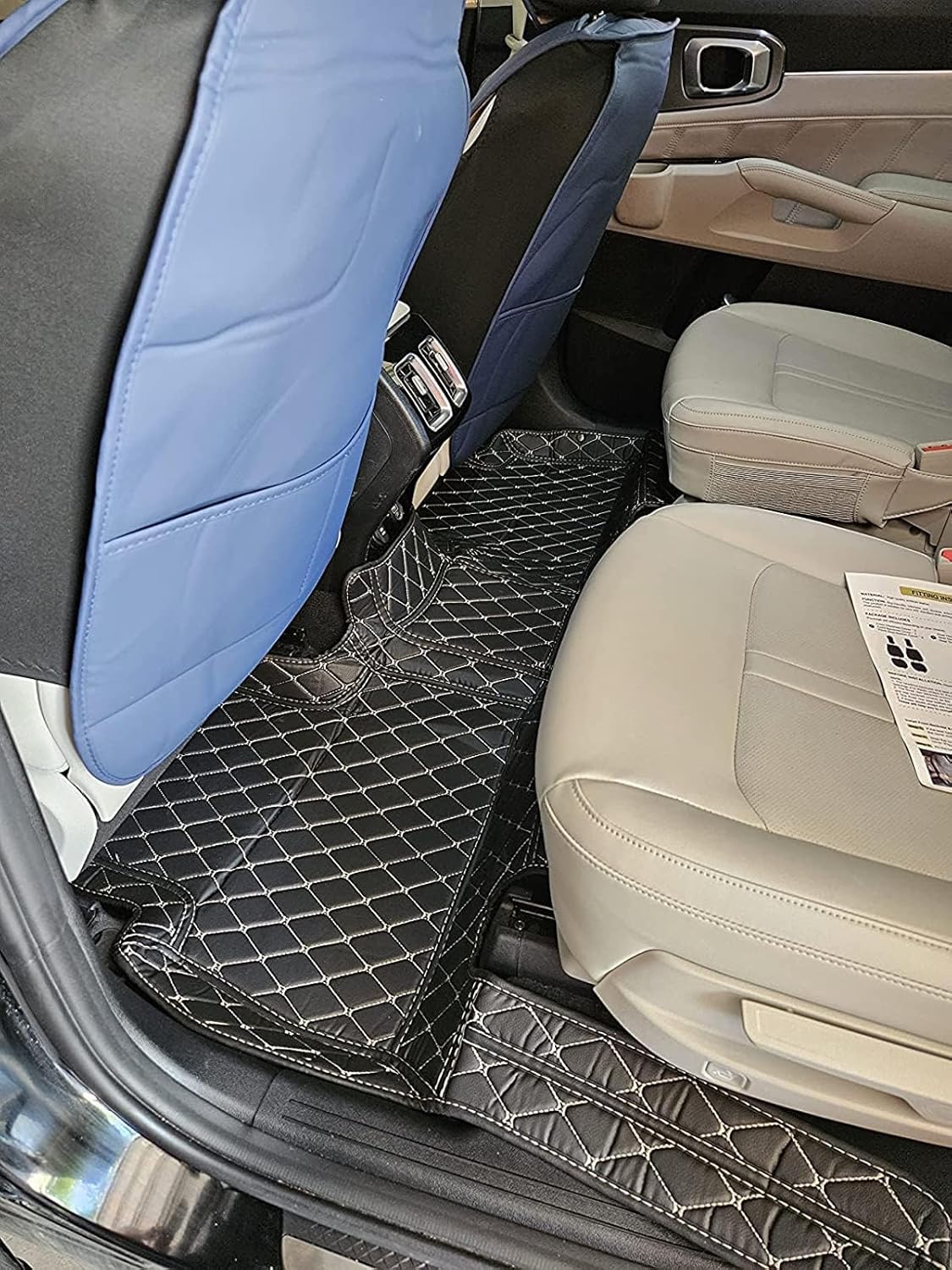 Custom Car Floor Mat Compatible with BMW Mercedes-Benz Toyota Cadillac Lexus Honda Infiniti Nissan Hyundai Kia Audi All Models Cars Sedans SUVs Automotive Mats (Black red Stripe)