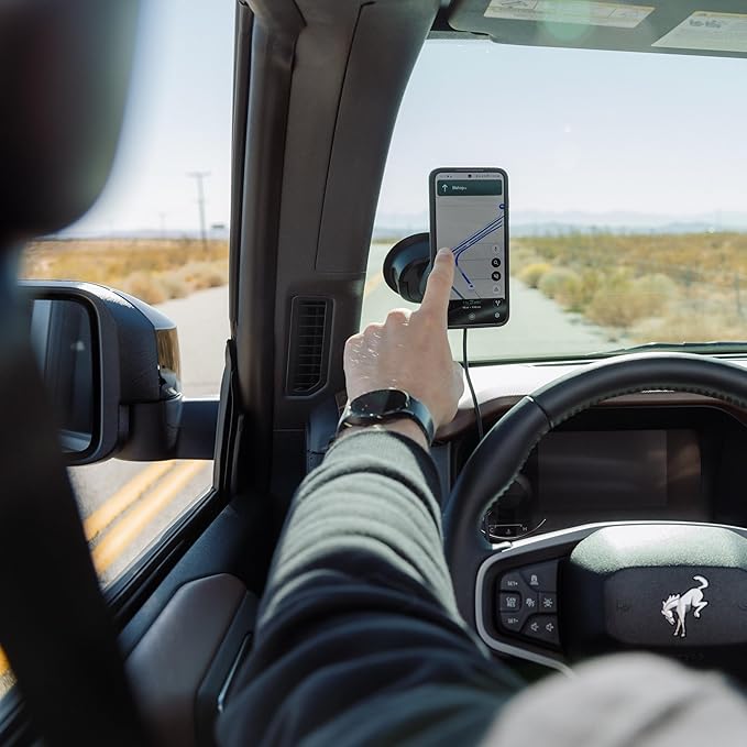 Quad Lock Heavy Duty Suction Car Phone Mount with MAG Phone Case and MAG Wireless Charging Head for iPhone 11 Pro Max