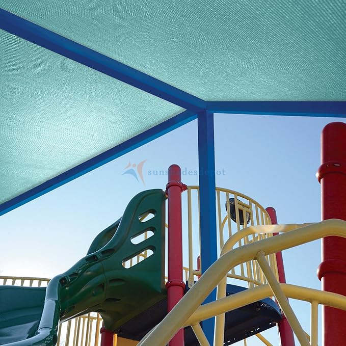 TANG Sun Shade Fabric Roll 8'x119' Shade Cloth for Garden Turquoise Green HDPE Mesh Shading Pergola Cover Replacement Canopy, 95% Blockage Sunshades for Outdoor Patio Backyard Plant
