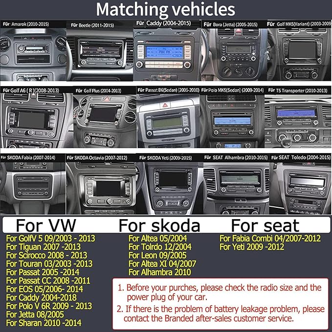 SCUMAXCON Car Stereo RCD360S RCD330 Carplay Bluetooth USB FM/AM Car Radio for VW Golf MK5 MK6 Passat Caddy Jetta Polo CC EOS Sharan Tiguan